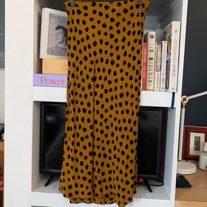 Madewell Midi Slip Skirt in Painted Spots - Size 2